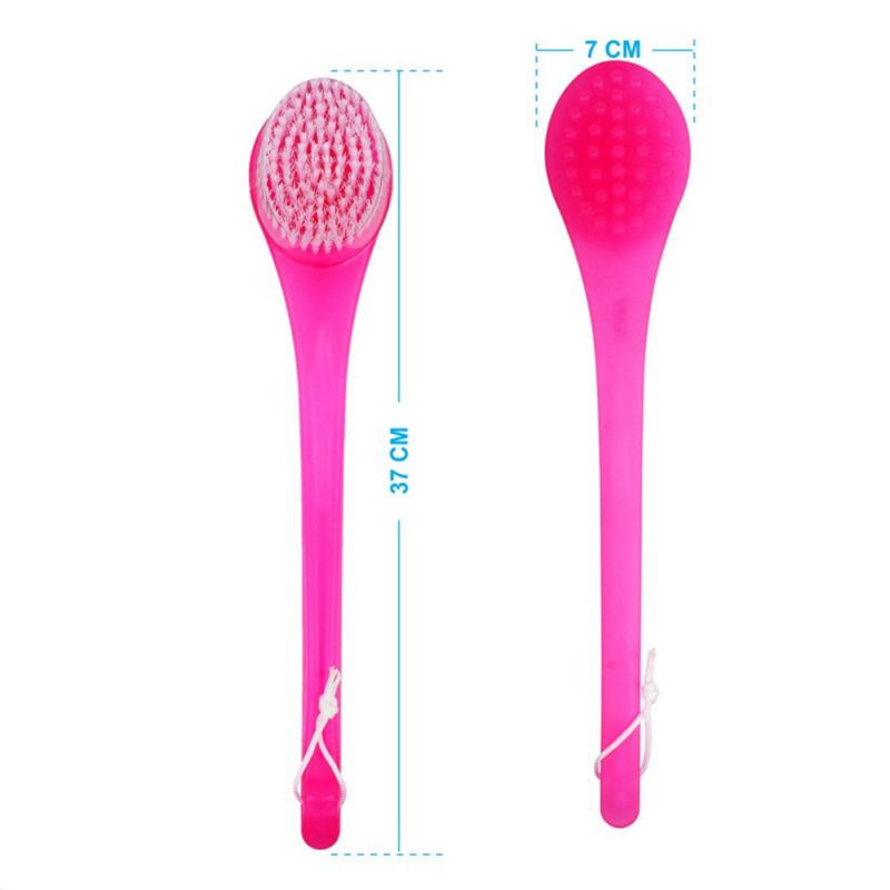 Quais são as vantagens das cabeças do pincel de banho de plástico nas costas do corpo, geralmente feitas de cerdas ou fibras de nylon?