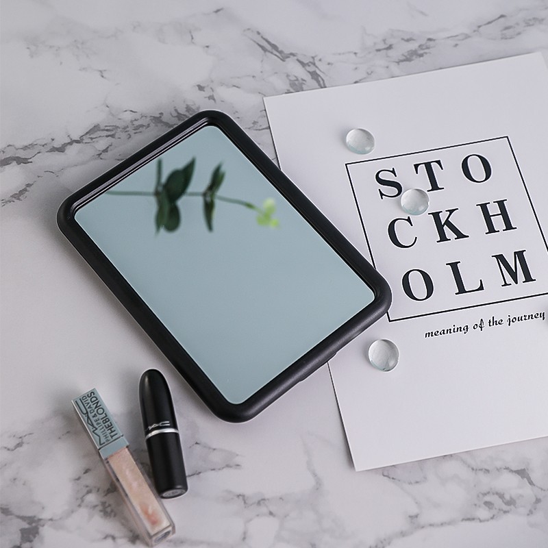 Plastic Handheld Vanity Makeup Mirror